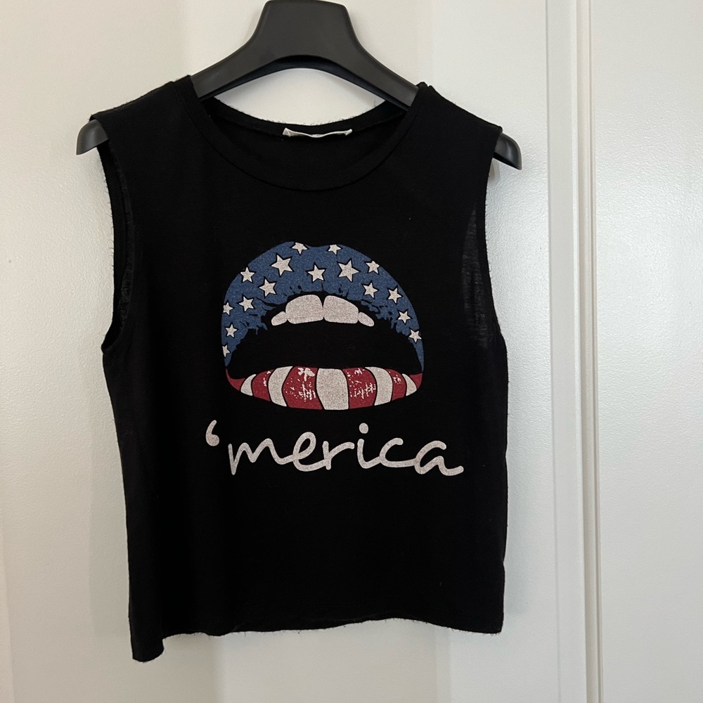 America crop top.